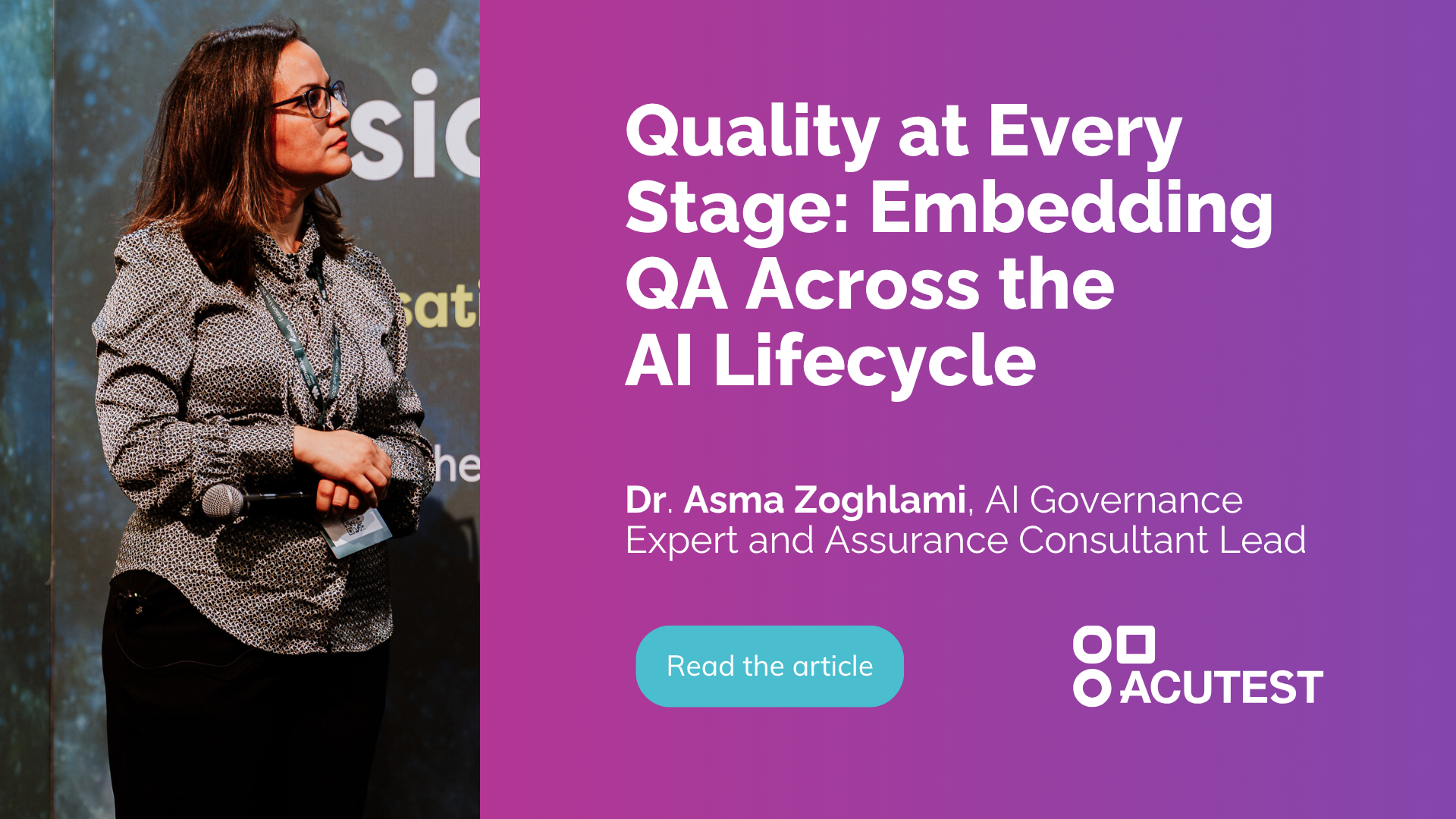 Quality At Every Stage Embedding Qa Across The Ai Lifecycle